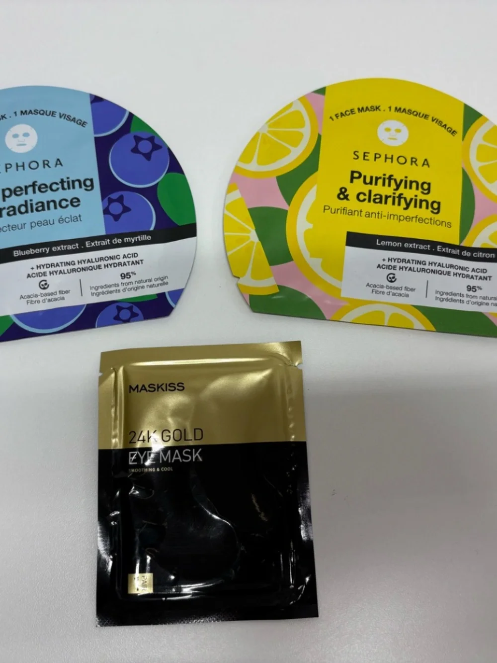 3 Masks - 1 Maskiss Eye Mask - 2 Sephora Face Mask - NEW. - Picture 2 of 12